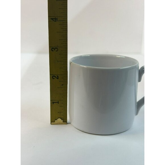 VTG Signature Housewares Demitasse Classic White Stoneware Cup & Saucer Set of 4 - Picture 8 of 8